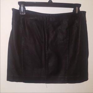 Express vegan leather mini skirt